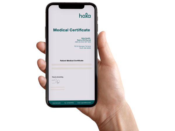 Doctors Certificate Online in Australia with Hola Health
