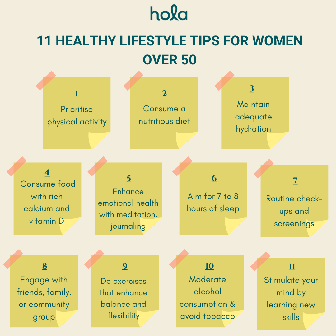 Healthy habits for women over 50