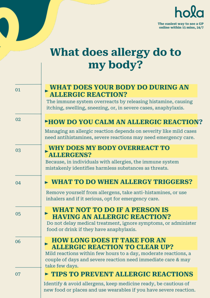 What is My Body Trying to Do When It Has an Allergic Reaction?