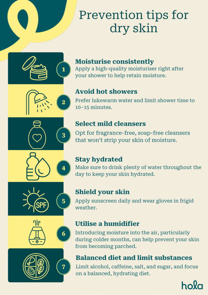 Prevention tips for dry skin