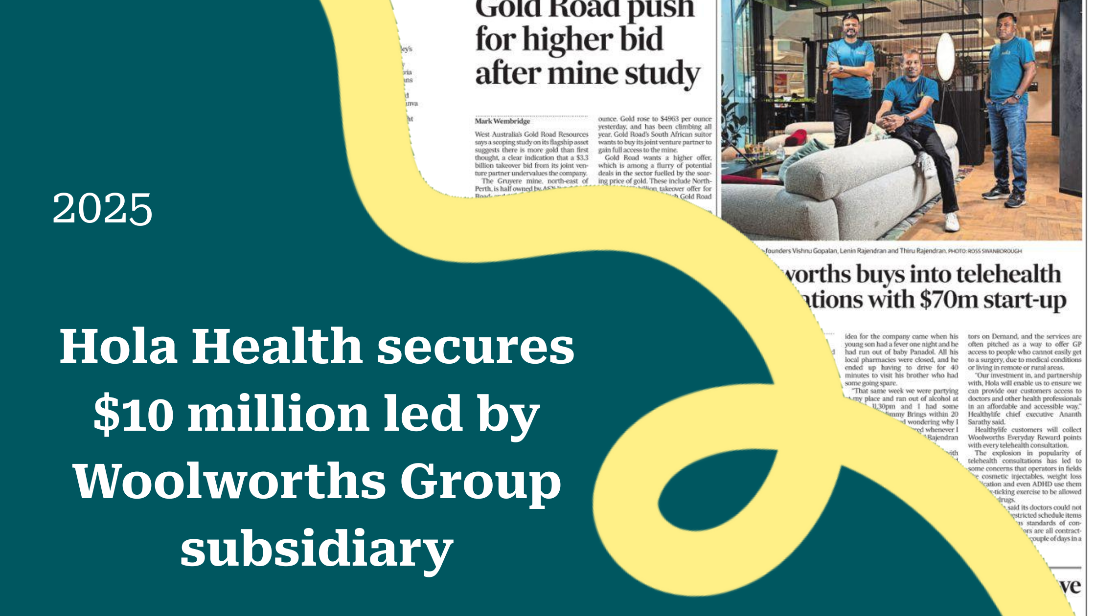 Hola Health secures $10 million led by Woolworths Group subsidiary